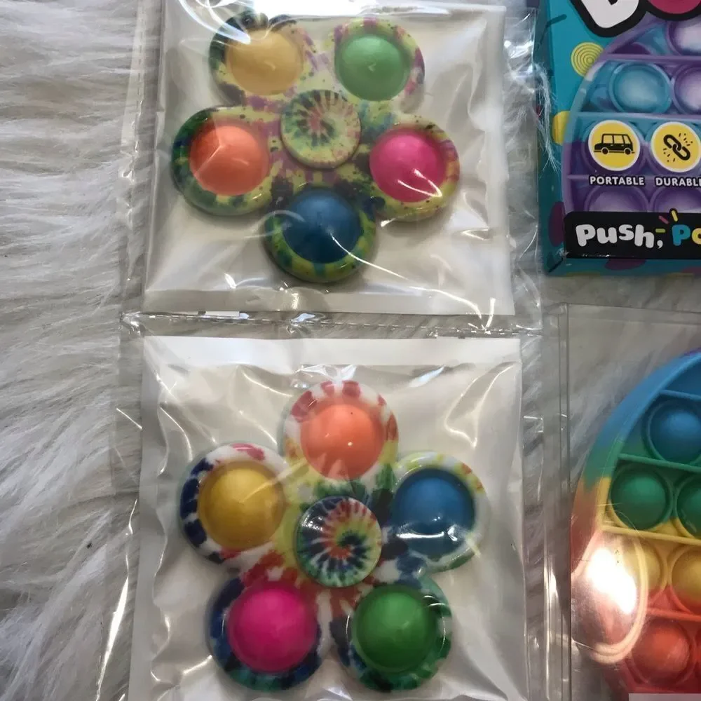 Pop It’s, Fidget Spinner Pop it, Pop Dots Tie Dye Toys‎ toy pop its